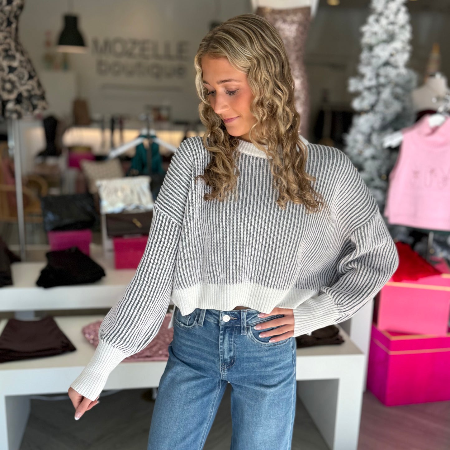 Balloon Sleeve Sweater (3 colors)