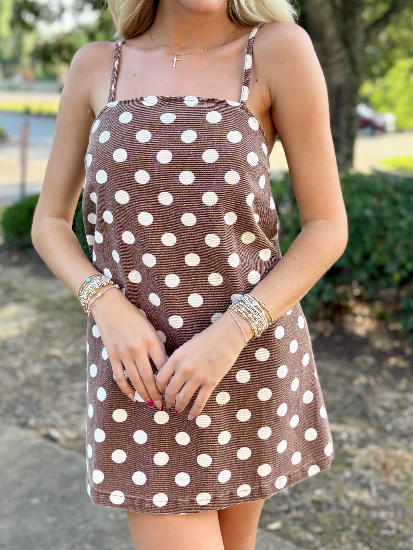 Brown Polka Dot Mini