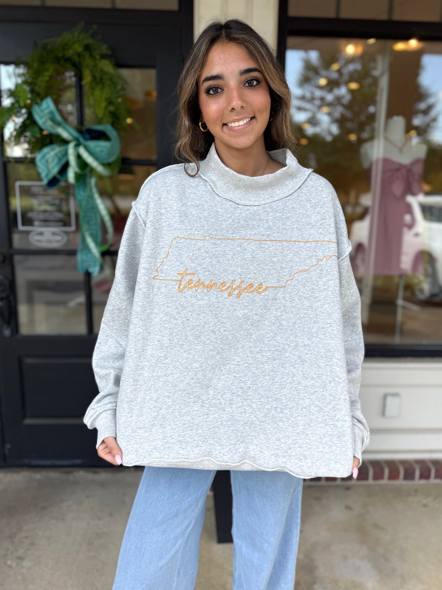 Tennessee Map Mockneck Sweatshirt