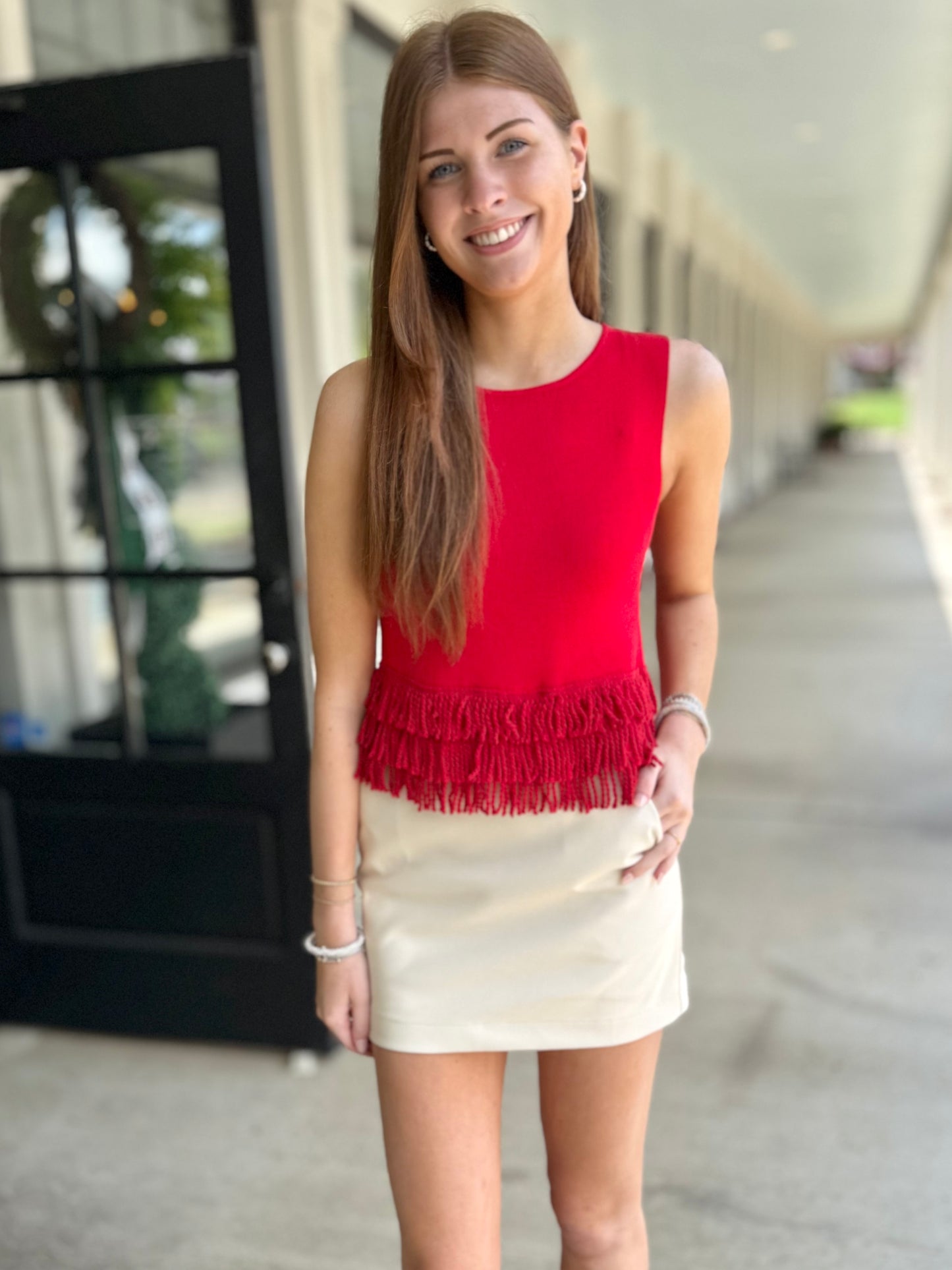 Knit Crop Top with Fringe (3 Colors)