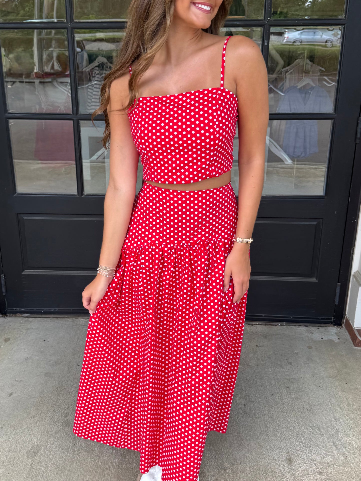 Dot Crop Tank (3 colors)