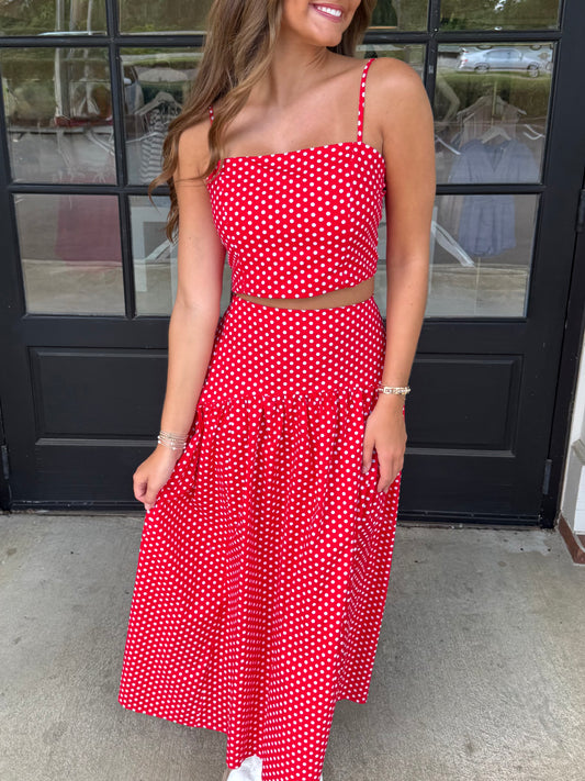 Dot Crop Tank (3 colors)