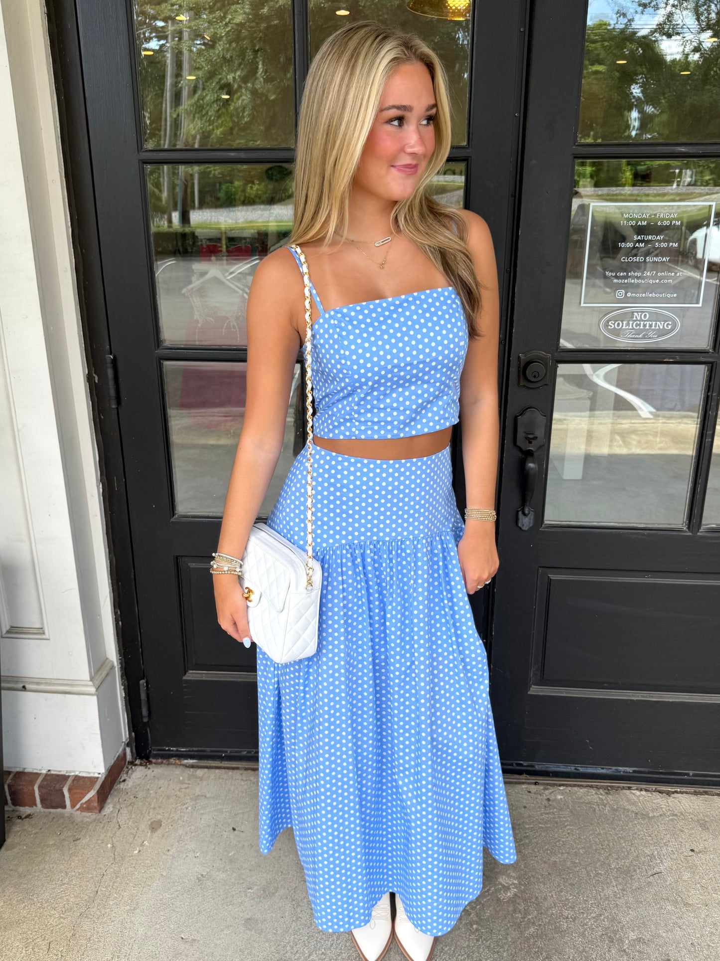 Dot Crop Tank (3 colors)