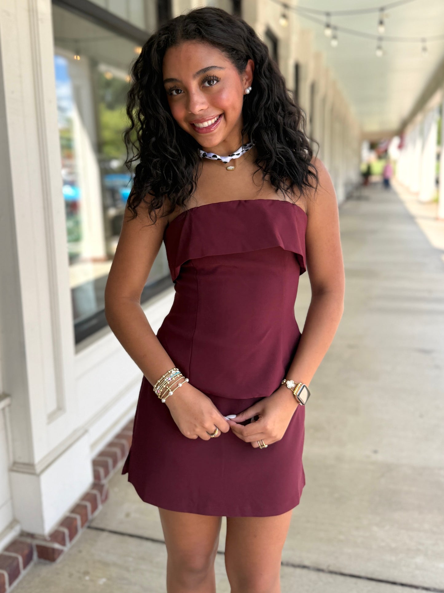 Crepe Mini Skort