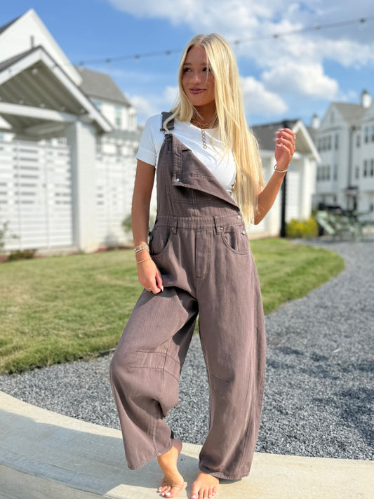 Cocoa Vintage Twill Overall