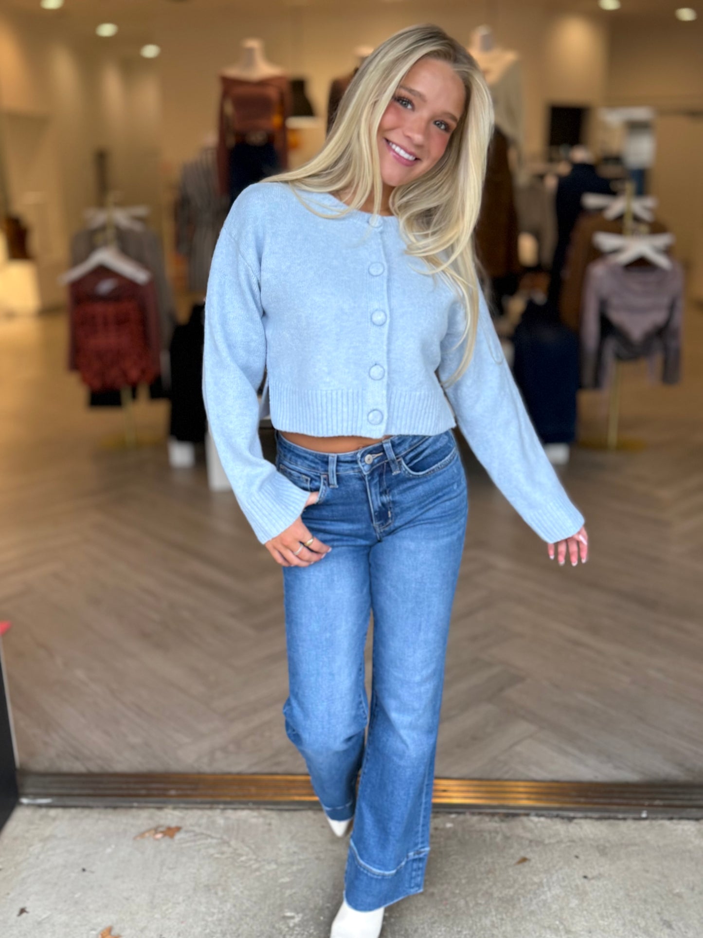 Round Neck Cardigan (2 colors)