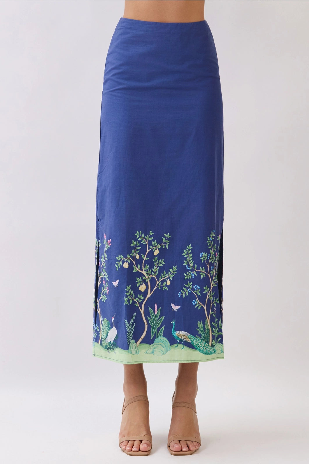 Butterfly Botanical Maxi Skirt