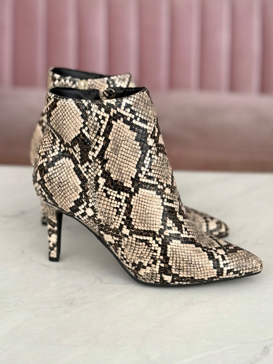 Snake Skin Bootie