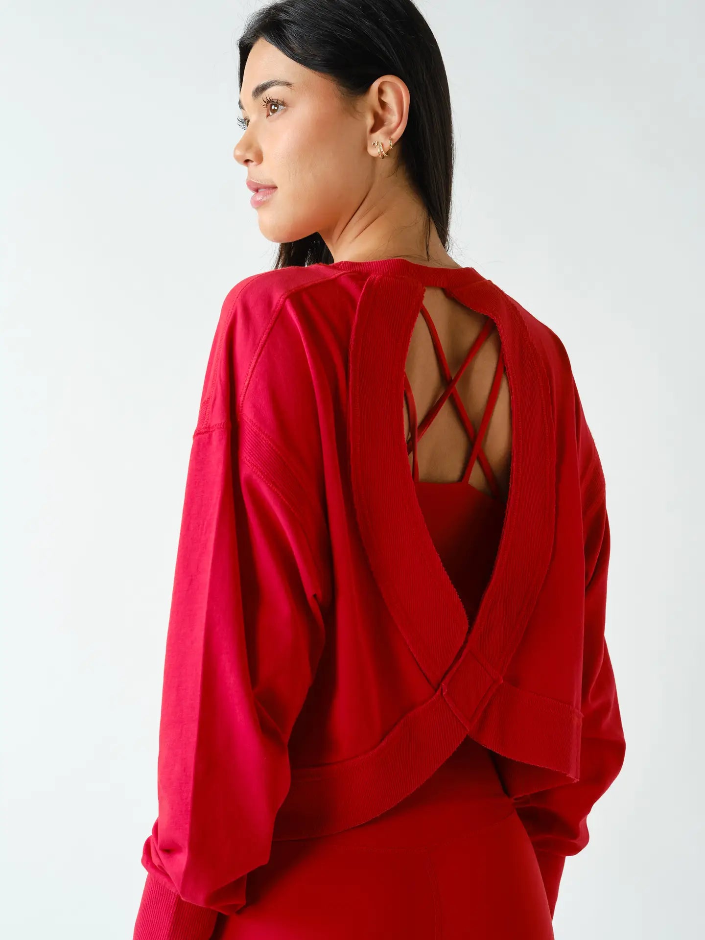 Cresent Open Back L/S Tee (2 colors)