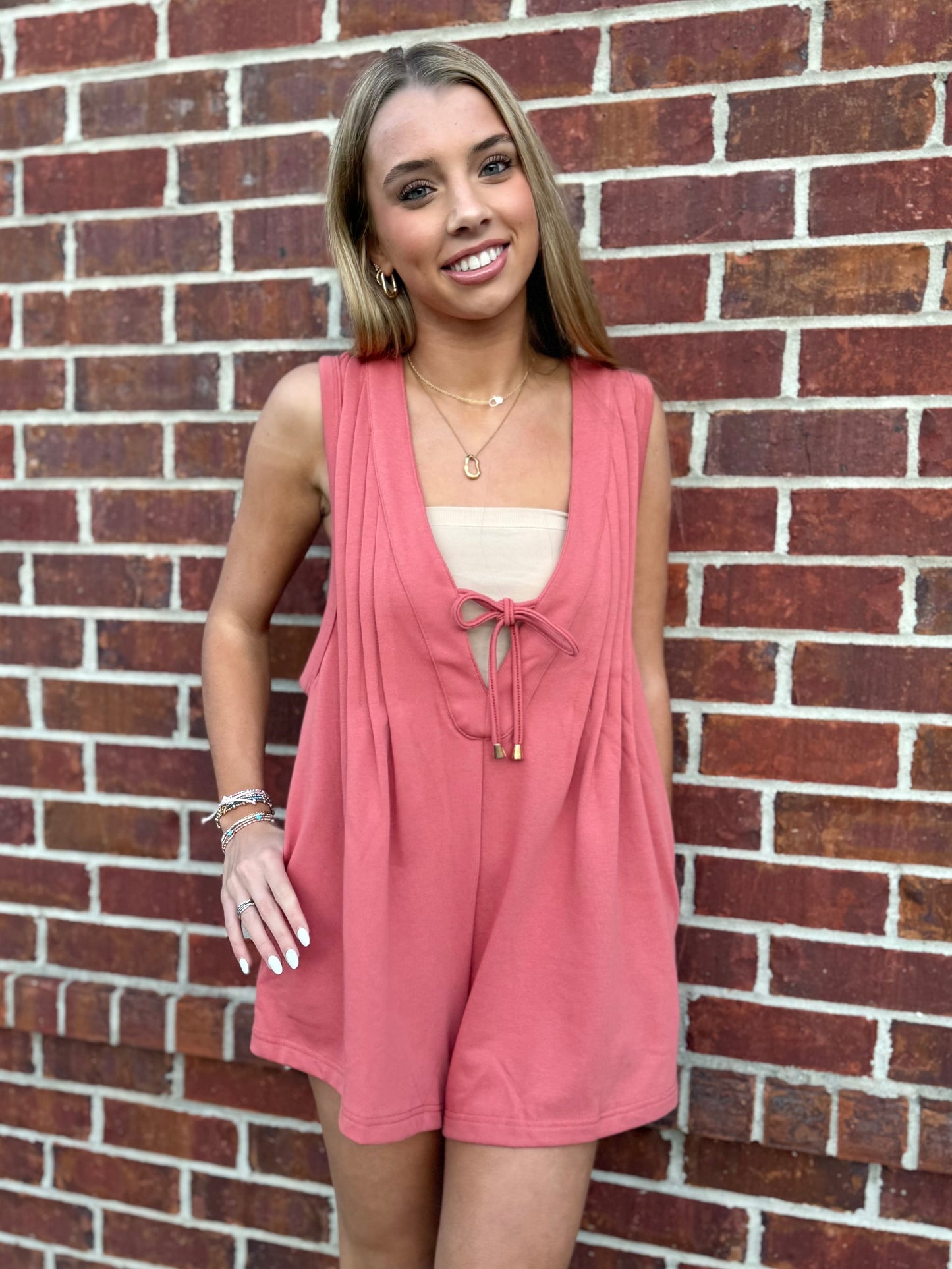 Brick Knit Romper