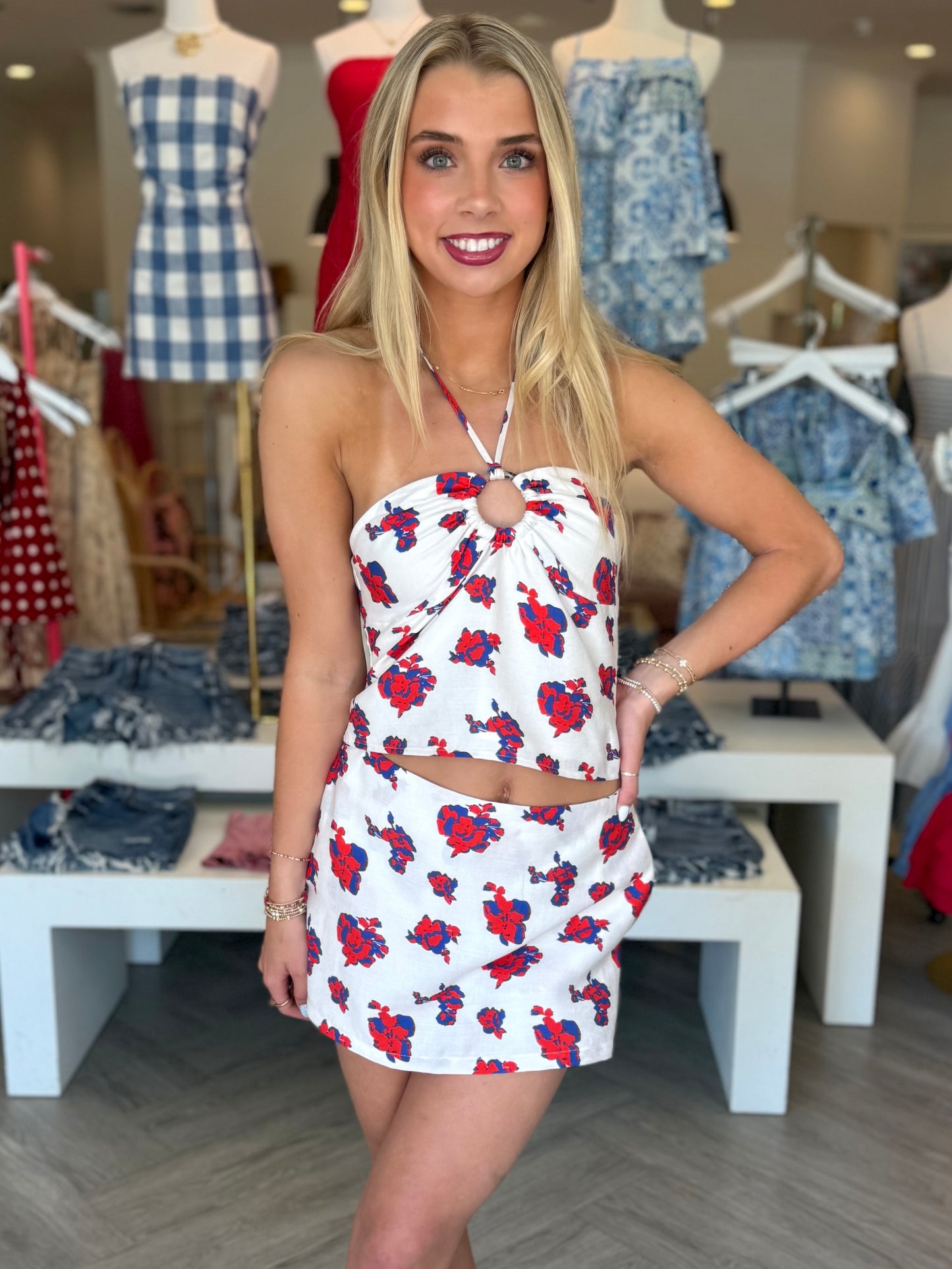 Petal Confetti Halter Top