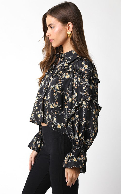 Black Marigold Blouse