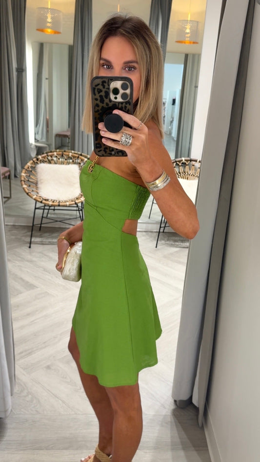 Kiwi Strapless Mini