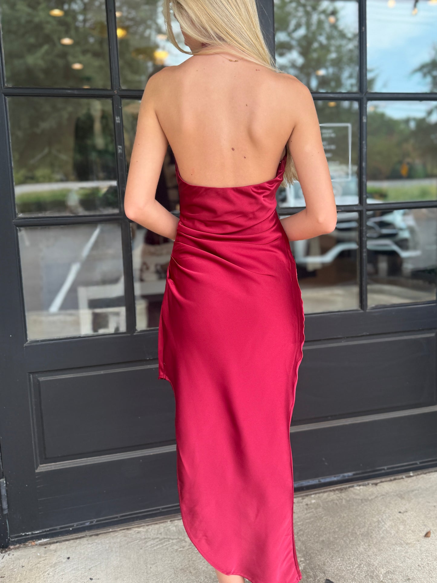 Wine Night Halter Midi