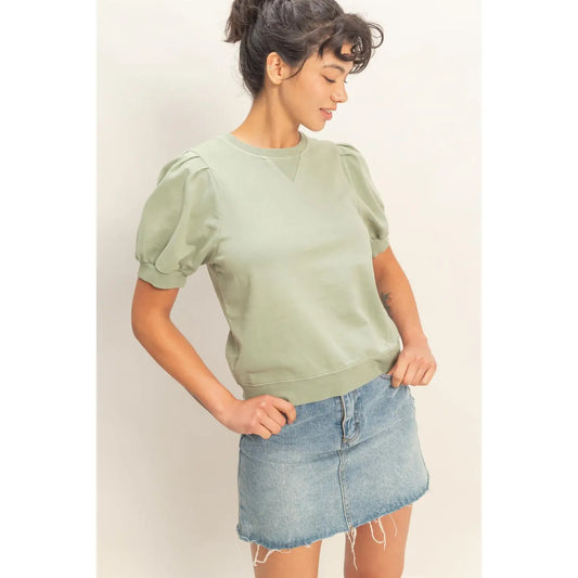 Sage Basic Bubble Tee