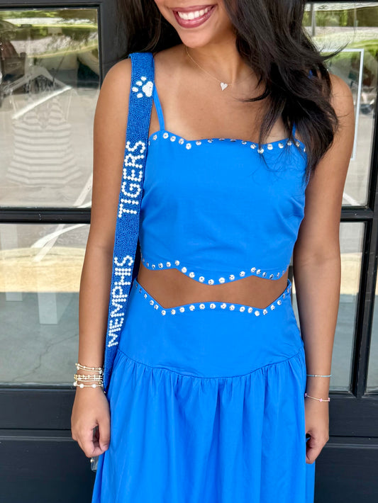Memphis Metallic Crop Top