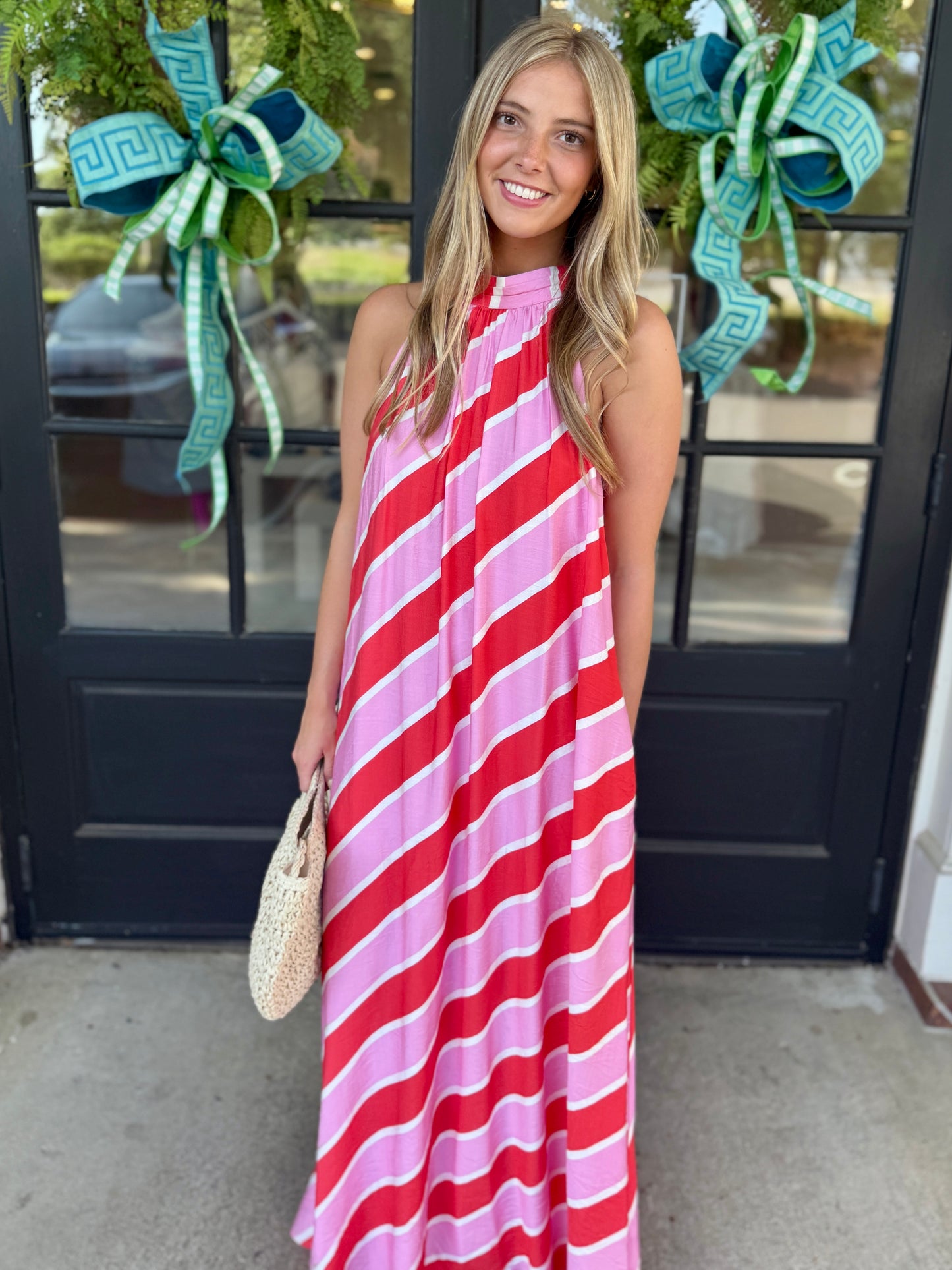 Orange Pink Swirly Maxi