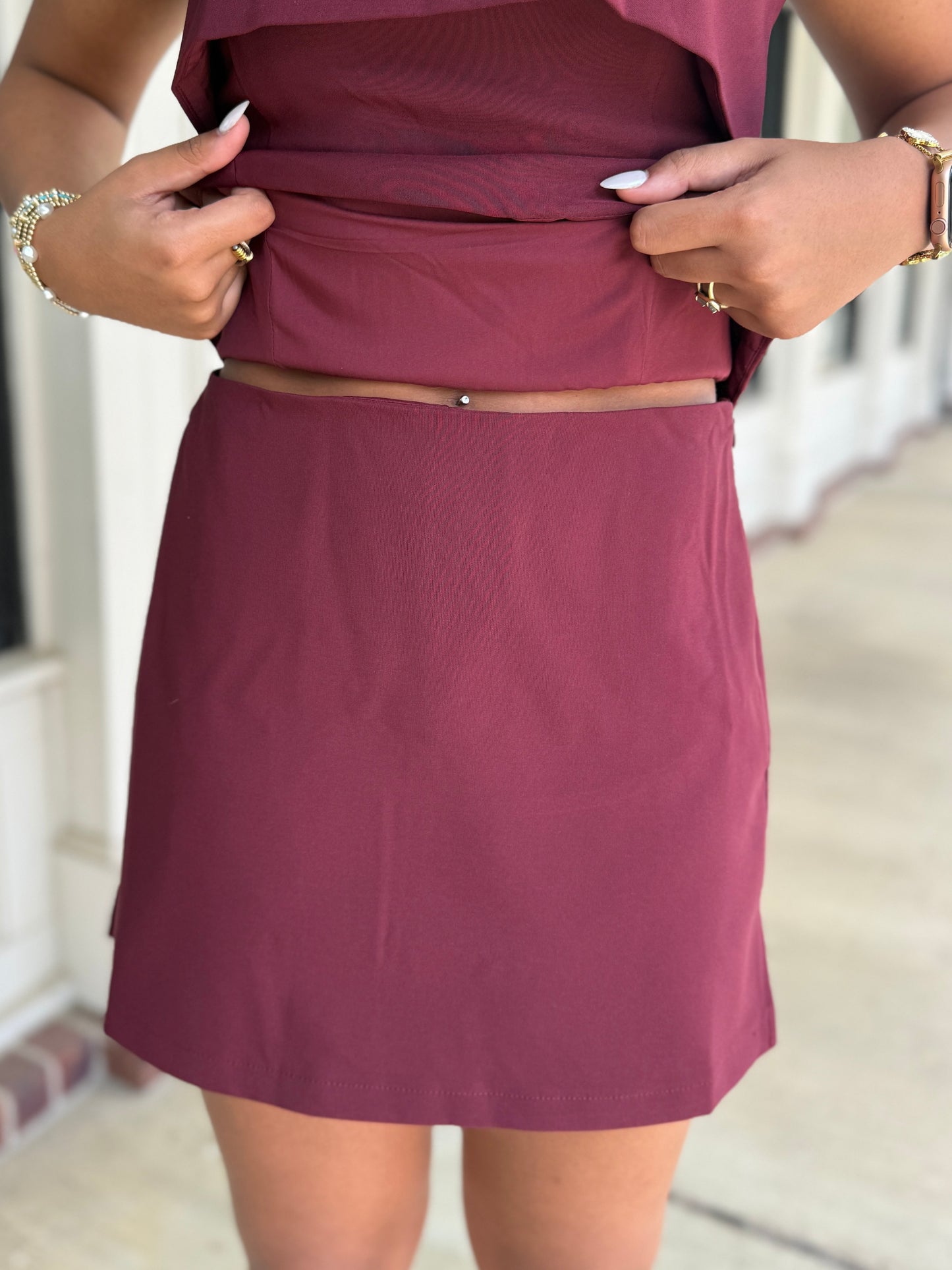 Crepe Mini Skort