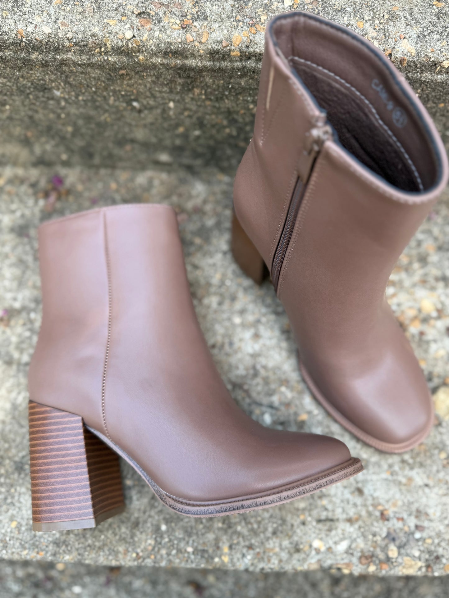 Makalyn Round Leather Bootie (3 colors)