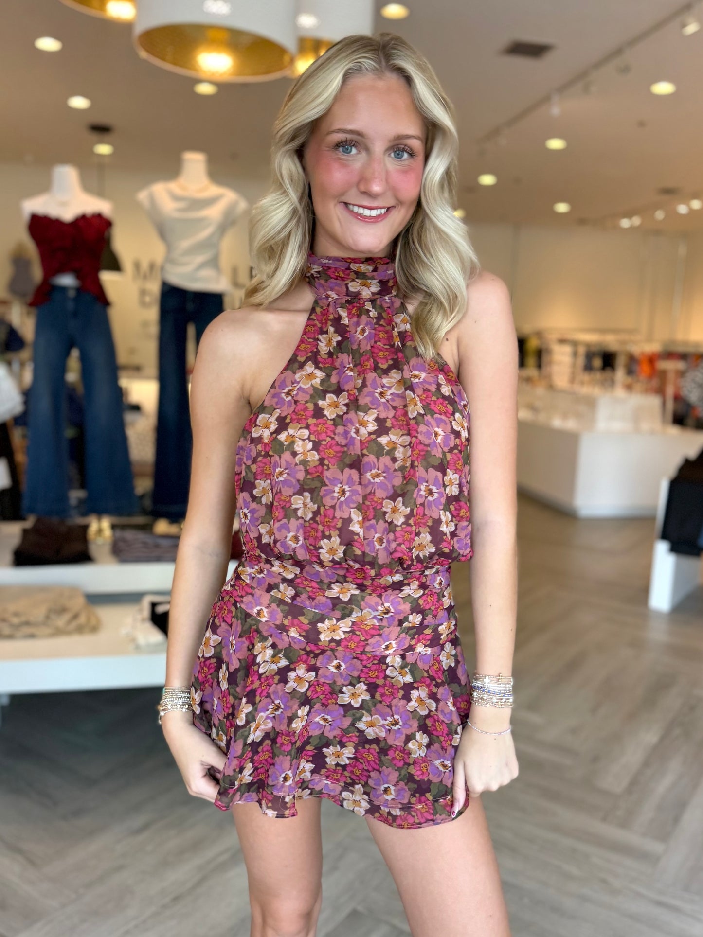 Multi Floral Mesh Halter