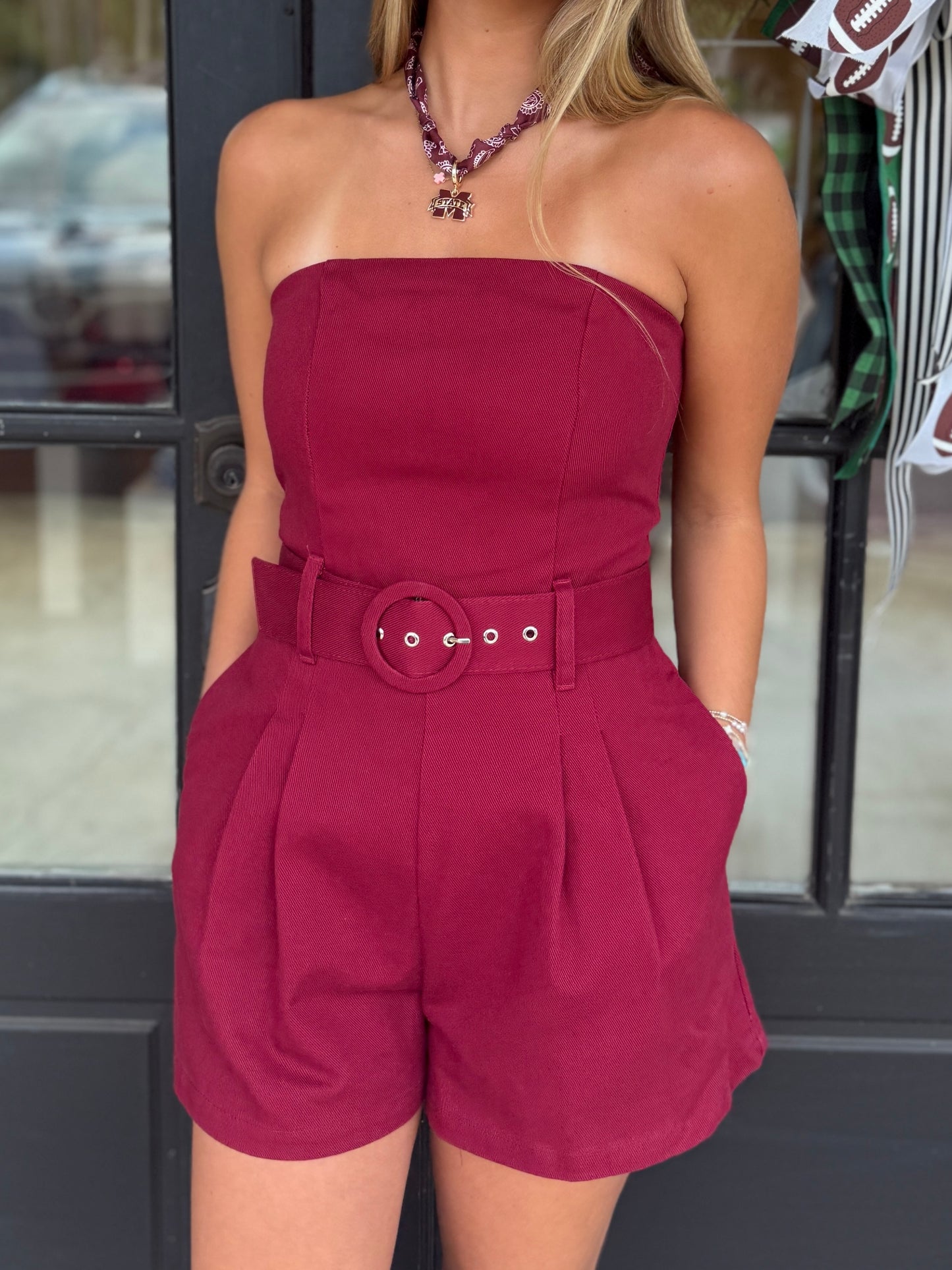 Strapless Belted Romper (3 colors)