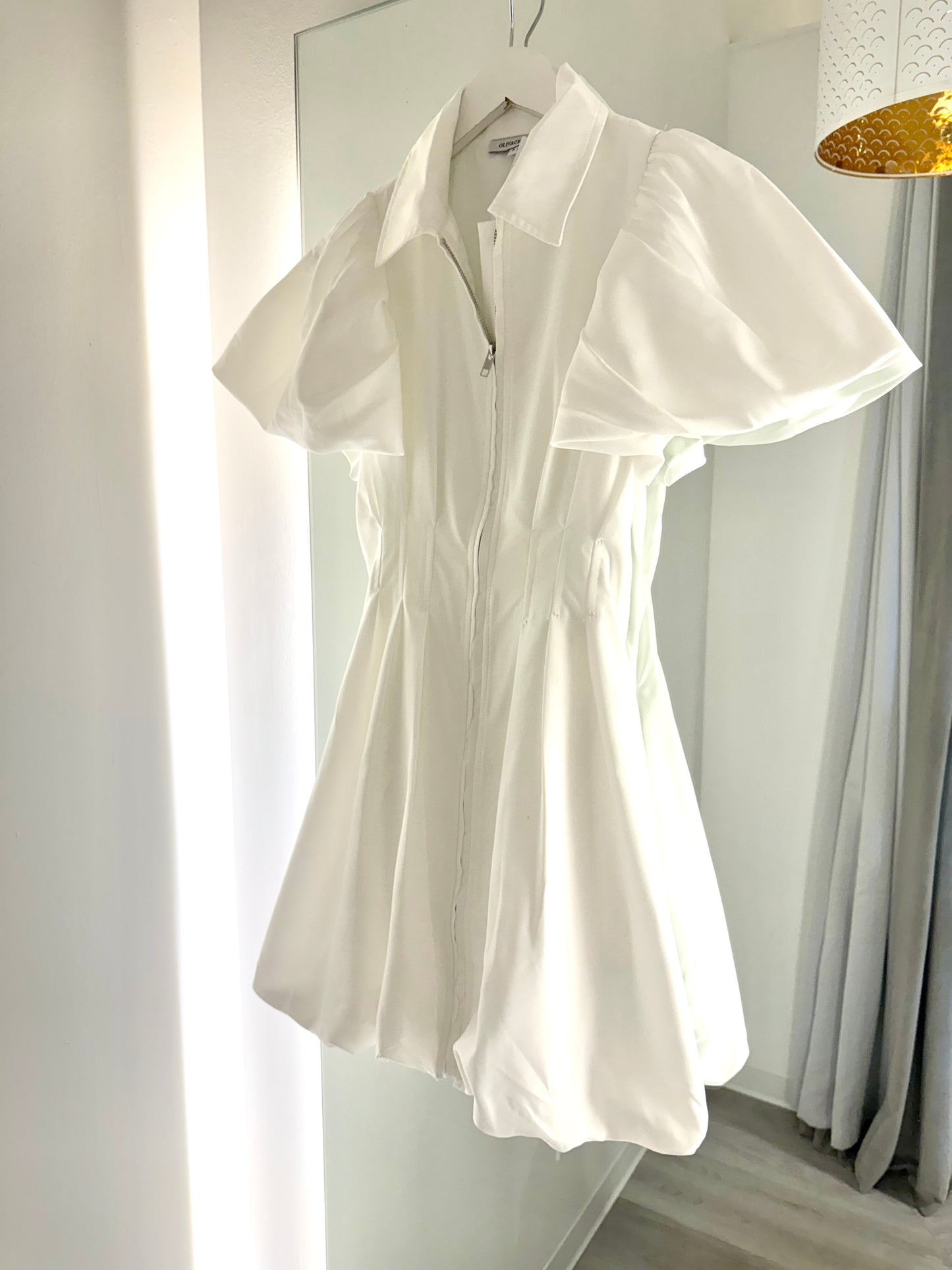 Zip Puff Bubble Dress