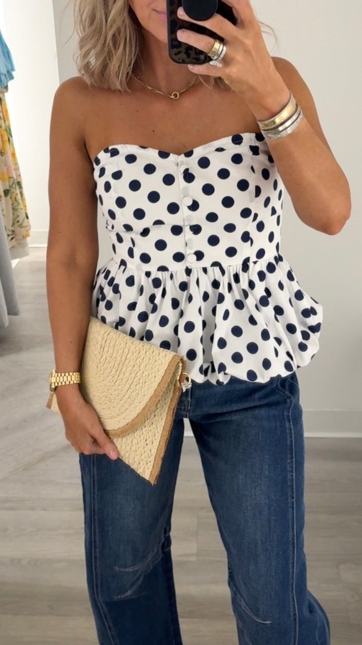 PolkaDot Bubble Top