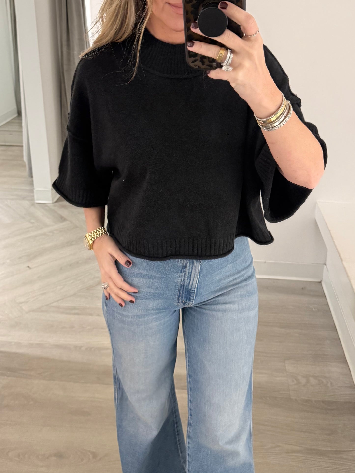 Ribbed Hem Soft Sweater (2 colors)