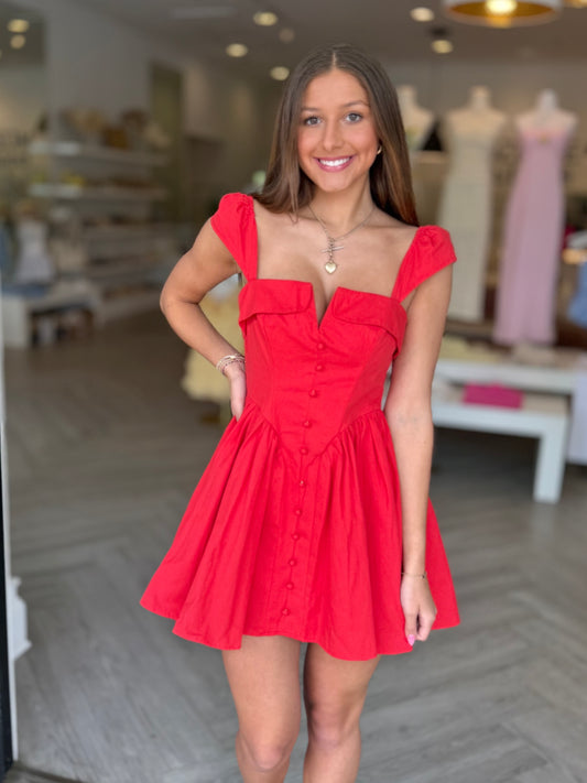 Red Tux Dress