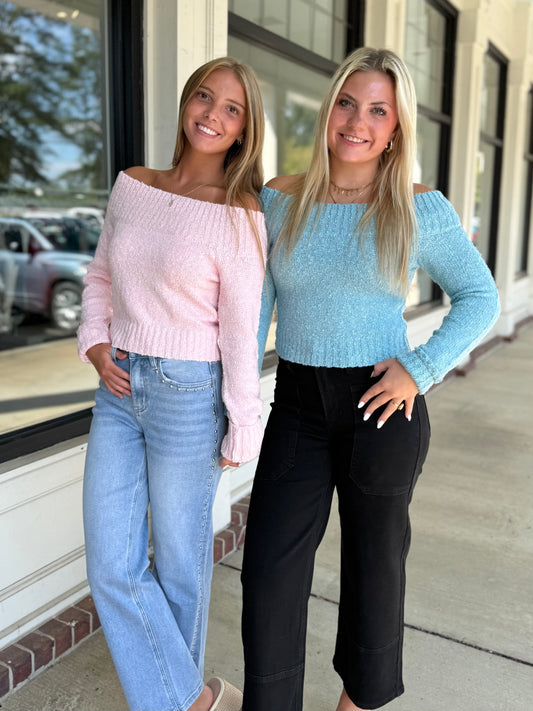 Boucle Boat Neck Sweater (4 colors)