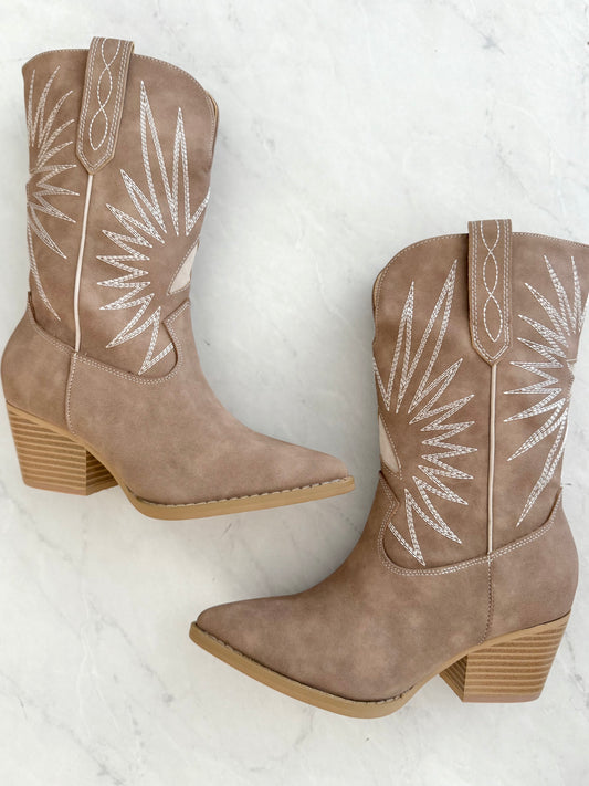 Star Burst Western Boots