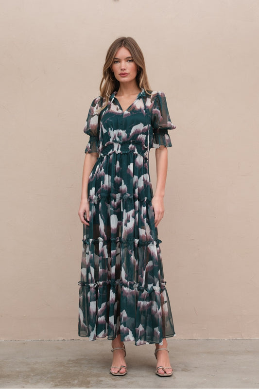 Green Garden Blossom Dress