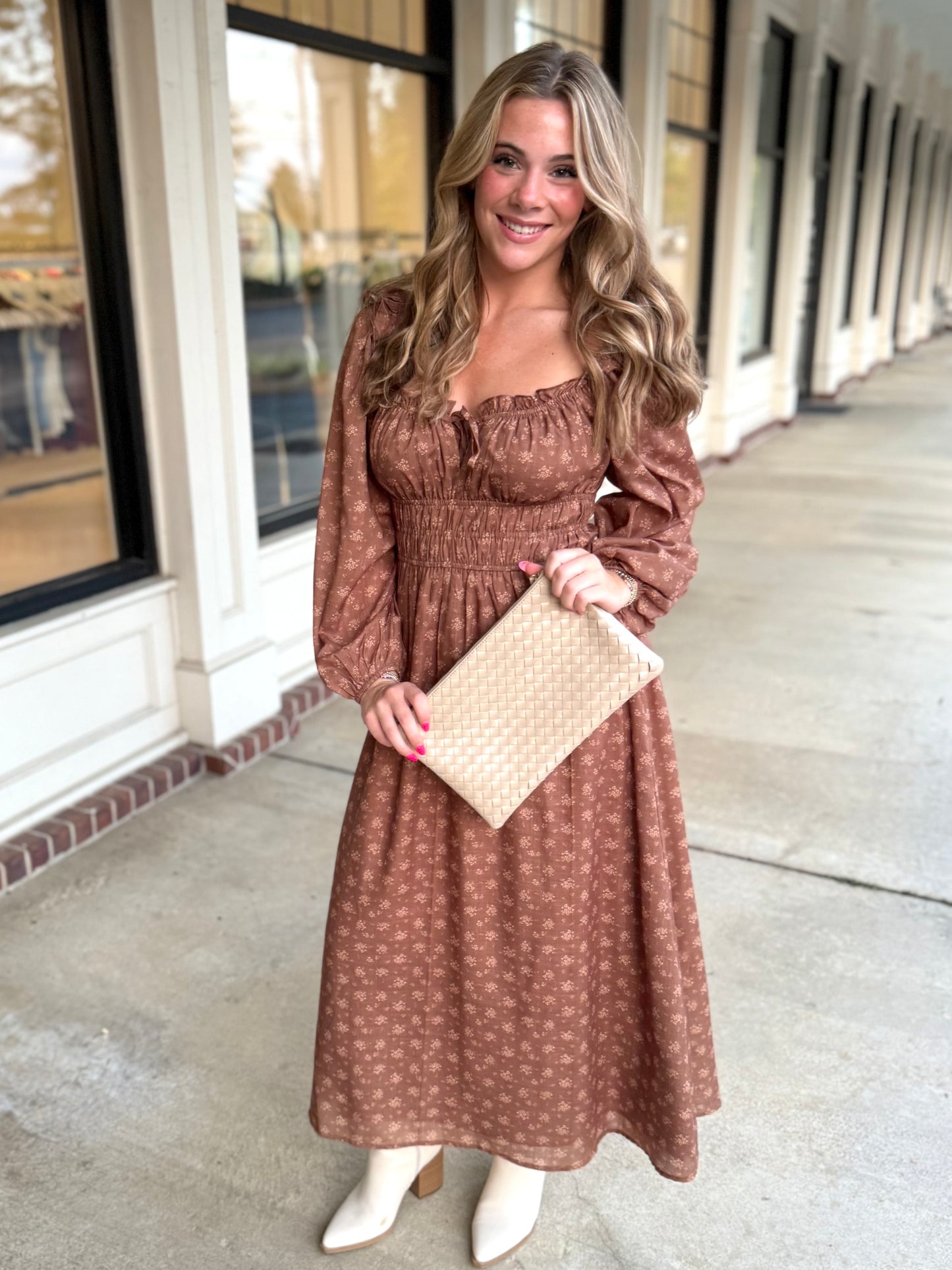 Brown Fall Nights Maxi
