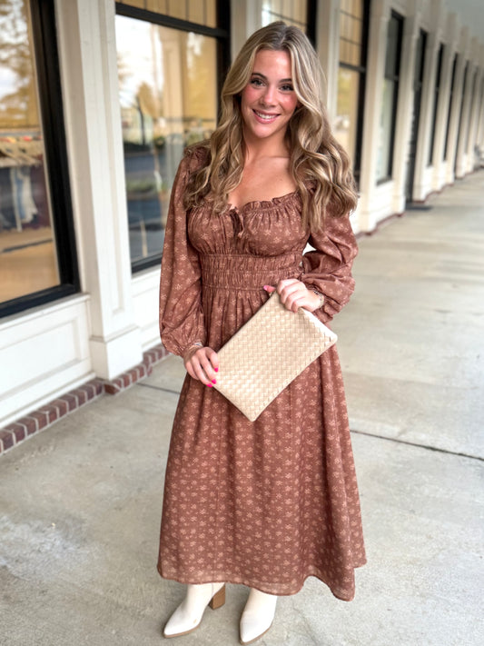 Brown Fall Nights Maxi
