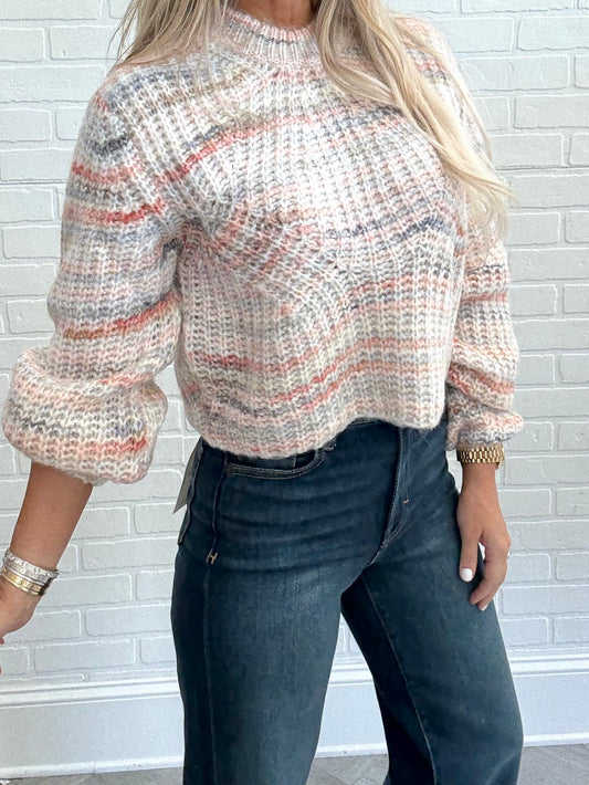 Pink Pastel Cropped Sweater