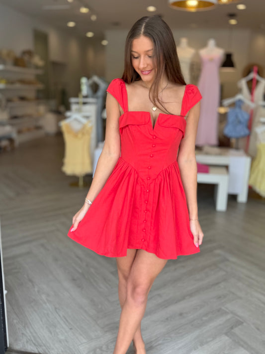 Red Tux Dress