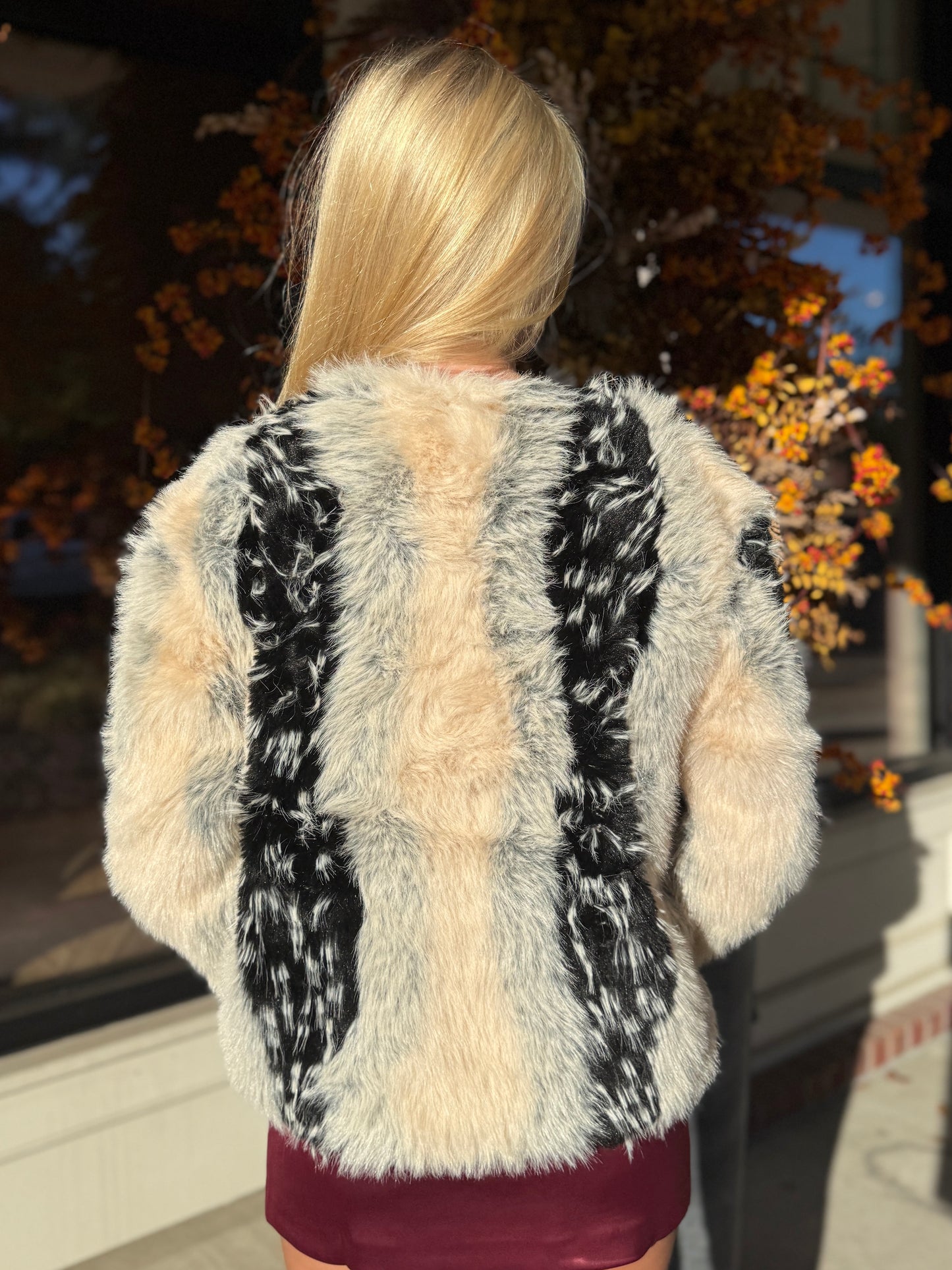 Snow Leopard Fur Jacket