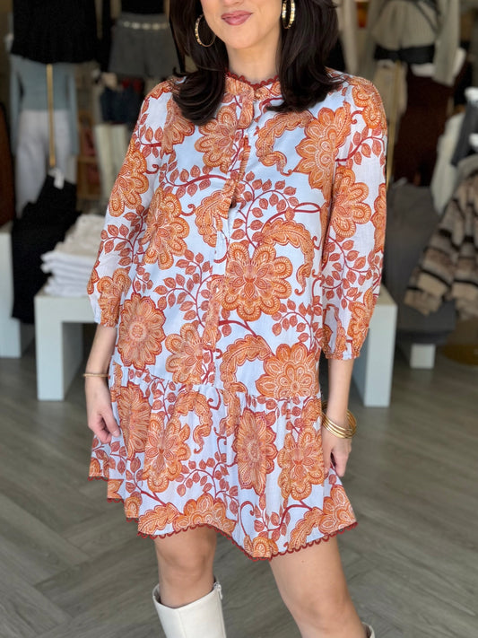 Siany Floral Yamila Ruffle Mini