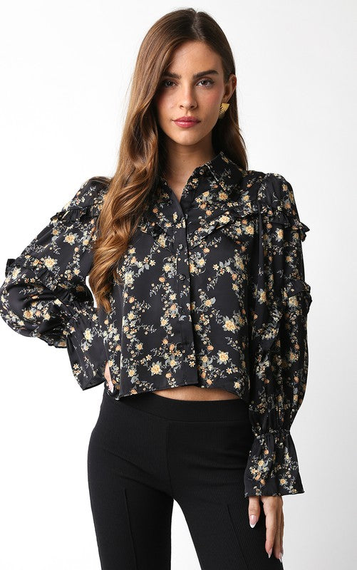 Black Marigold Blouse