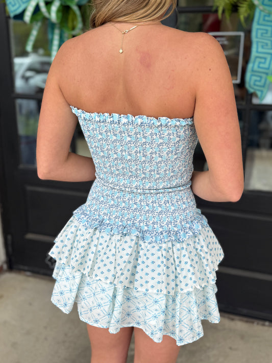 Smocked Sky Dress