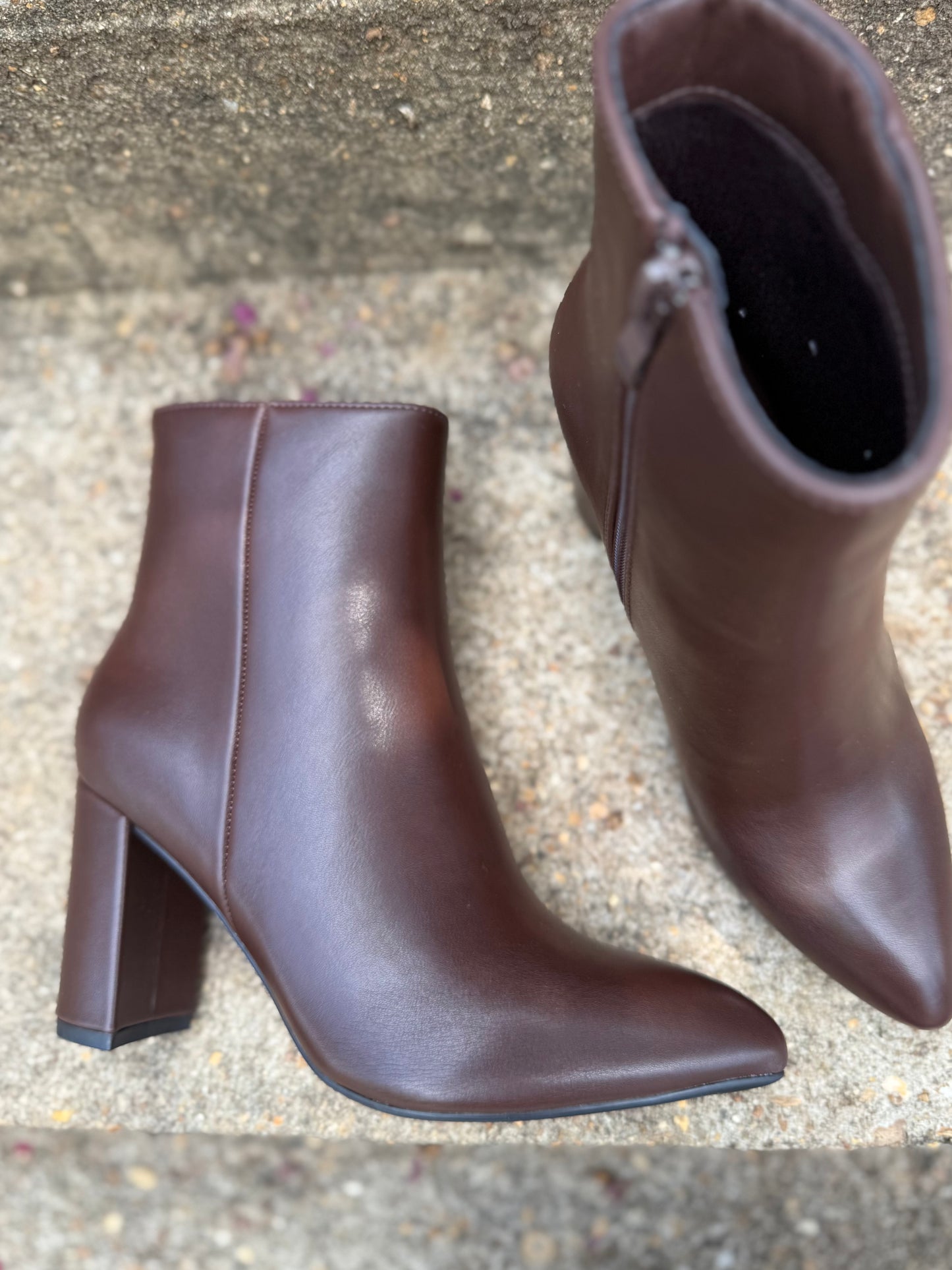 Tess Leather Point Bootie (3 colors)