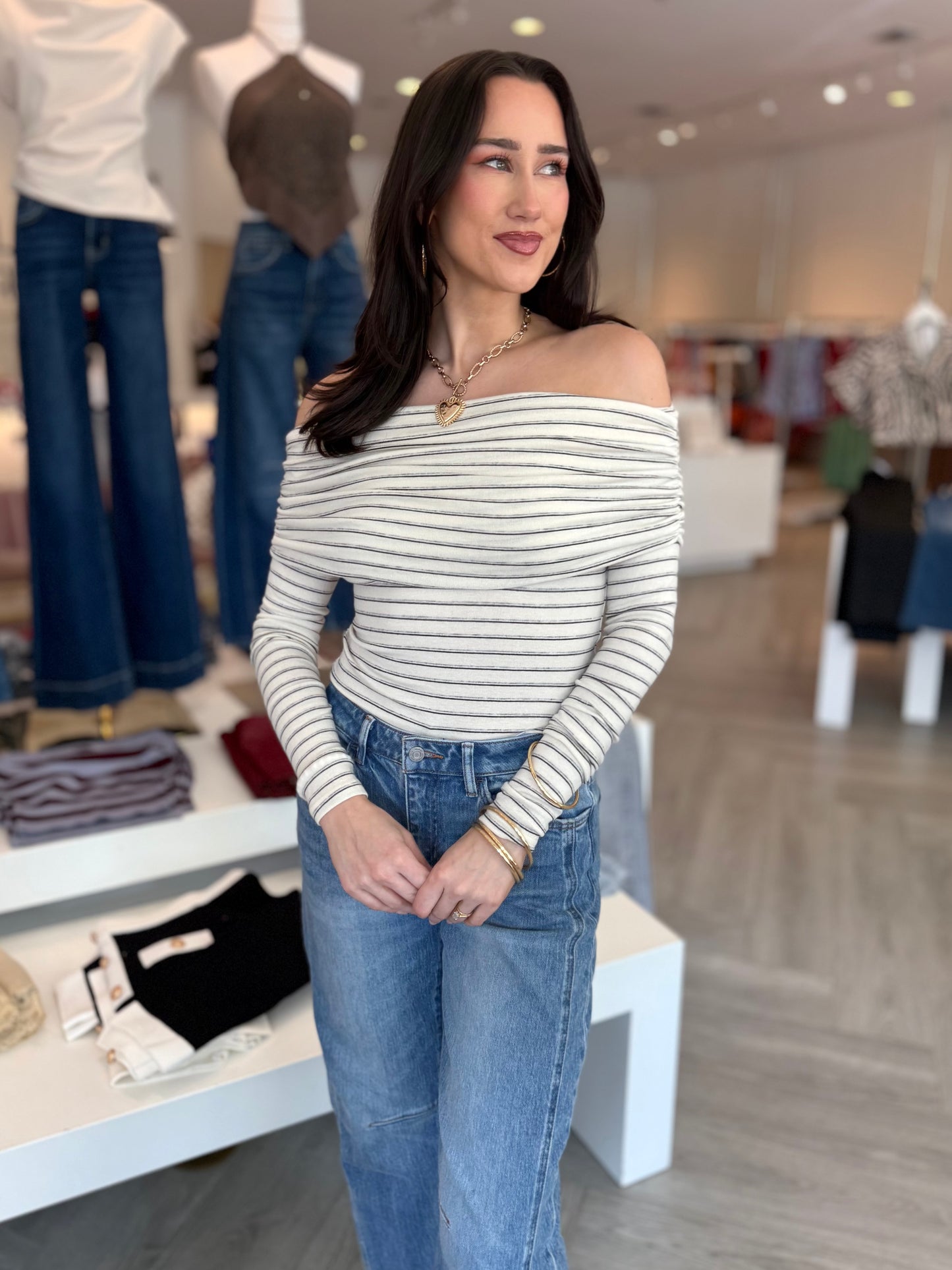 Stripe O/S Bodysuit