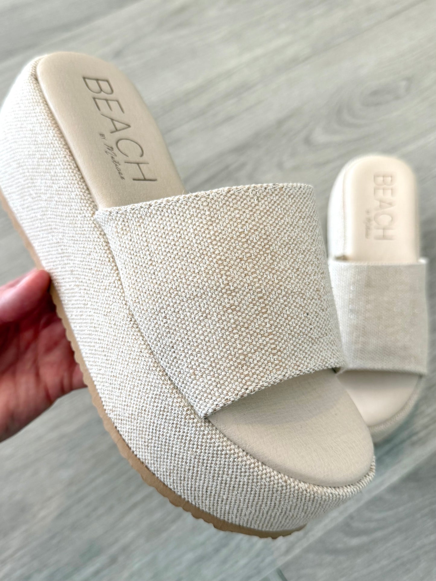 Silver Speckle Sandal