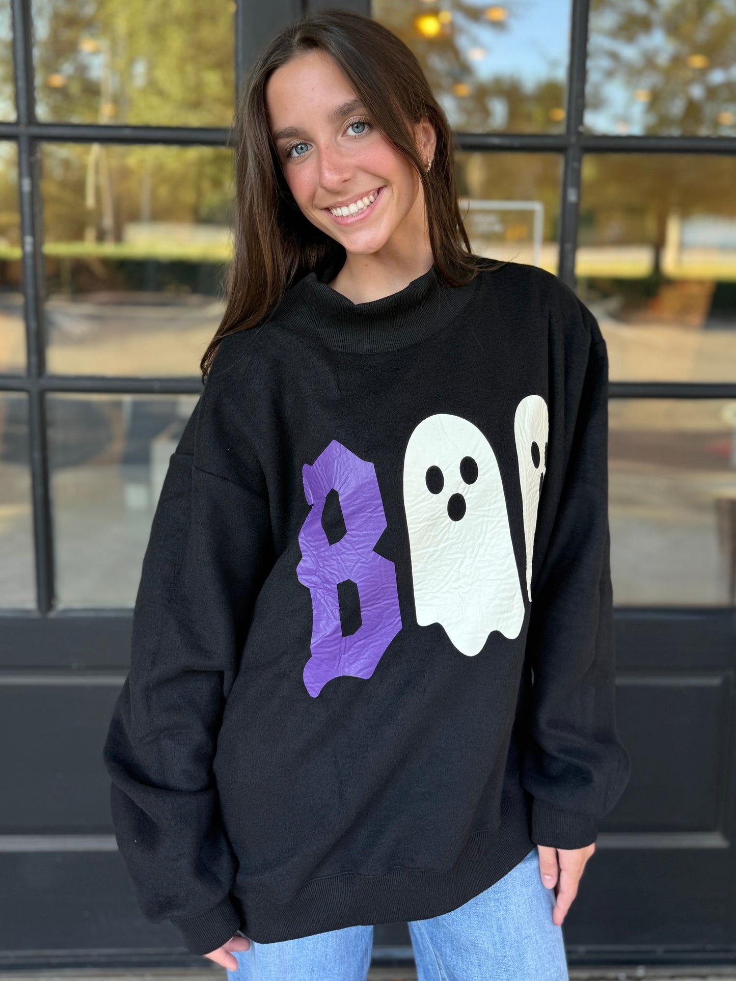 BOO Halloween Reversible Sweatshirt