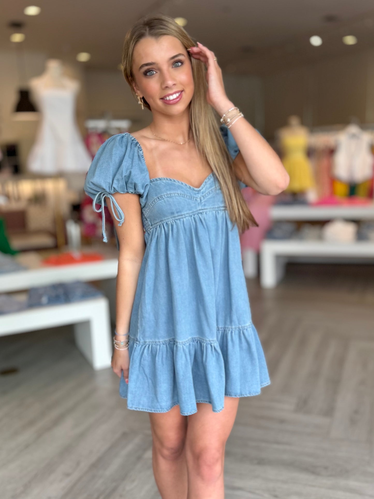 Denim Let's Be Friends Dress