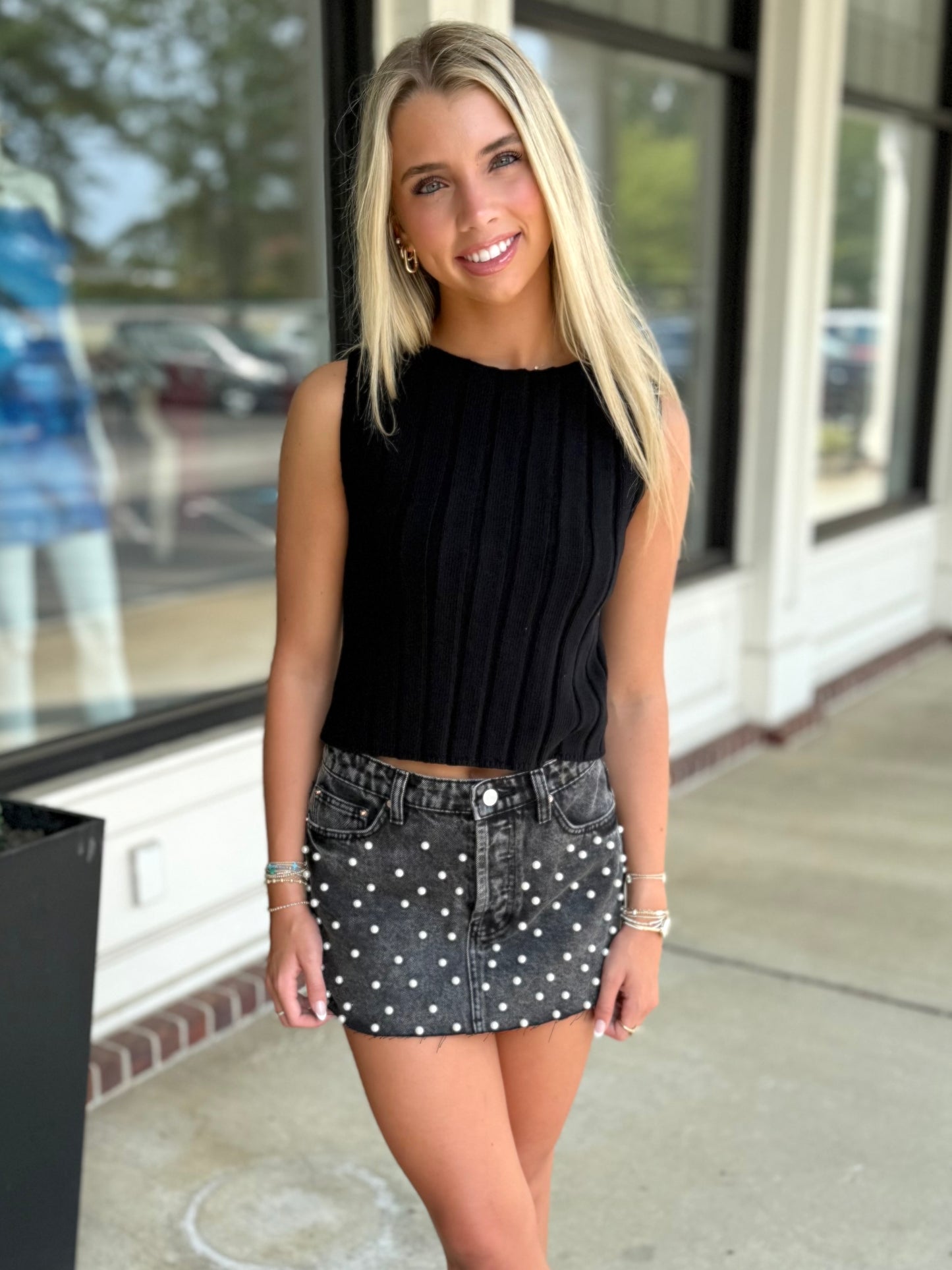 Pearl Micro Mini Skirt (2 colors)