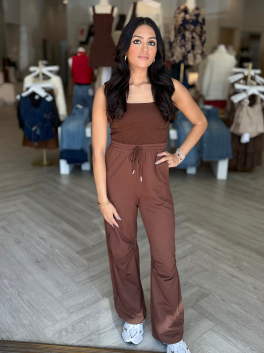 Espresso Knit Jumpsuit