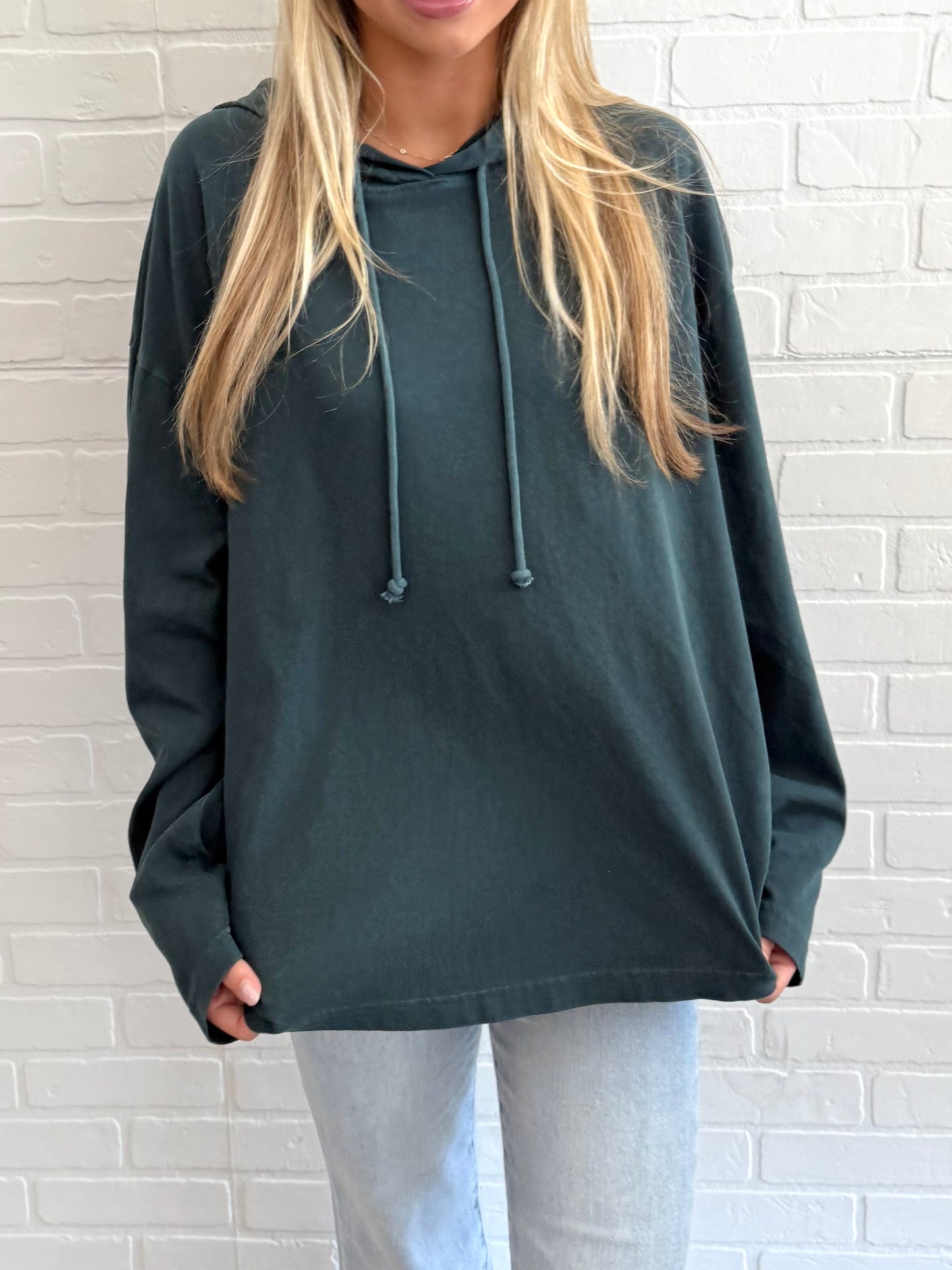 Hooded Drawstring Sweater (4 colors)