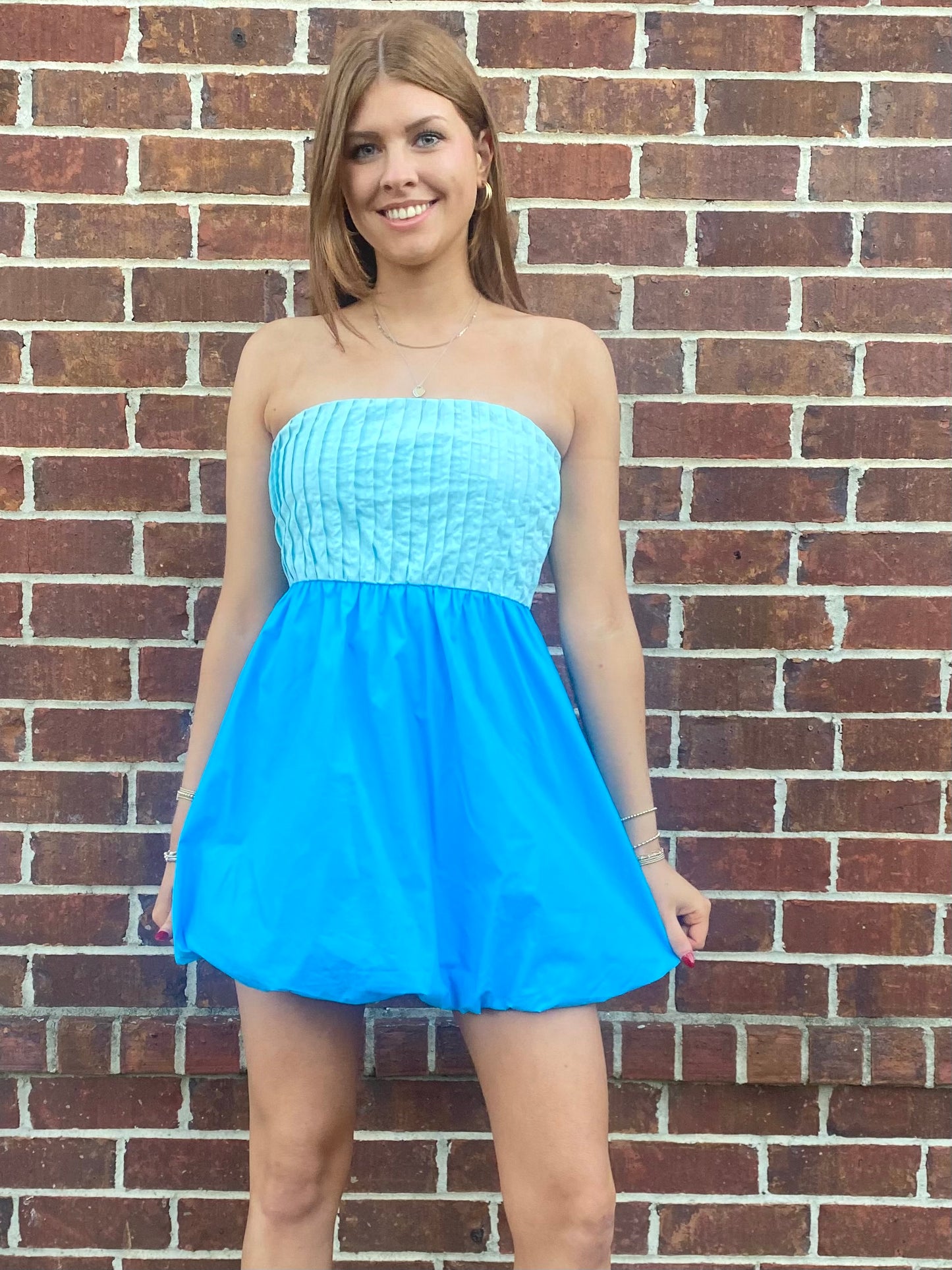 Blue/Aqua Two Tone Dress