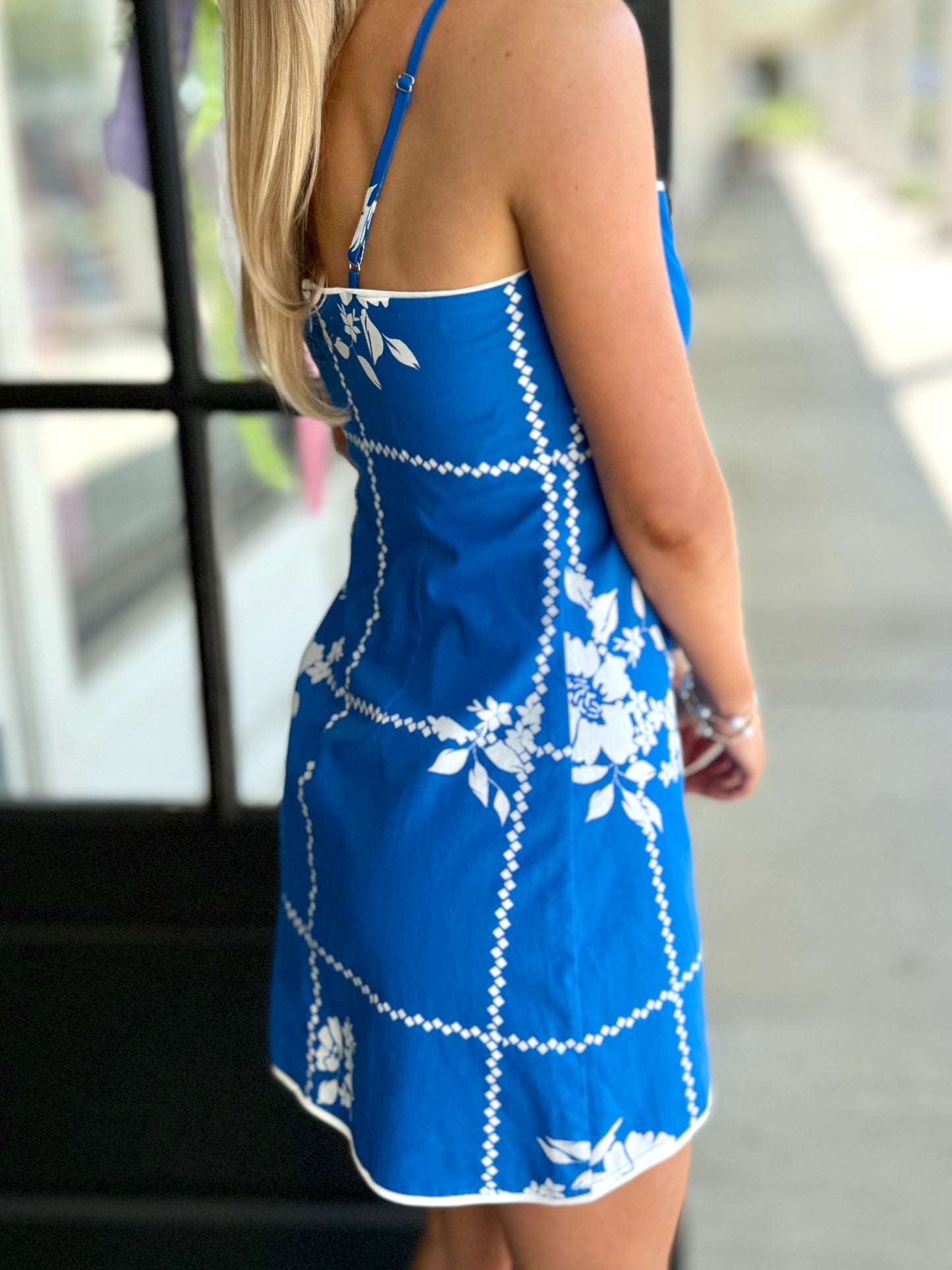 Cobalt Blue Tube Mini Dress